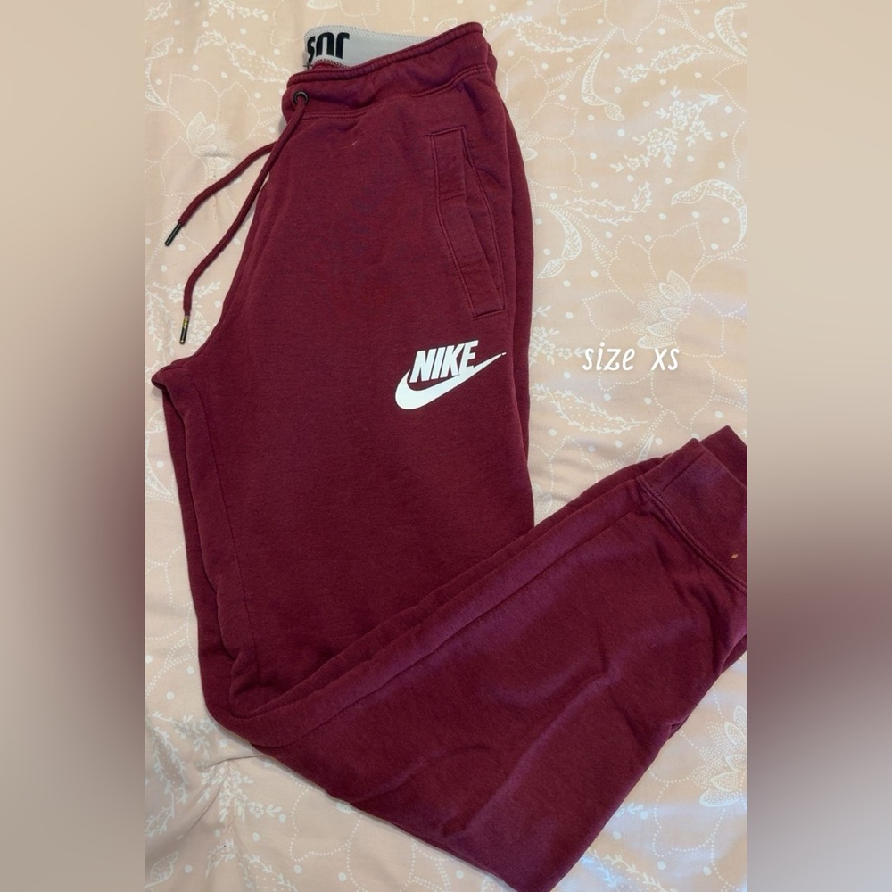 Nike Kids Burgundy Sweatpants